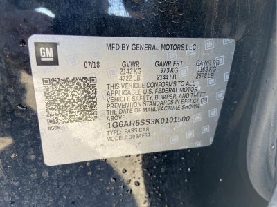 2019 Cadillac CTS Sedan Luxury RWD