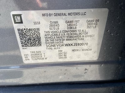 2019 Chevrolet Traverse LT Cloth