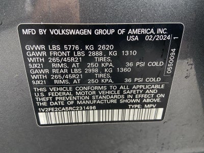 2024 Volkswagen Atlas Cross Sport 2.0T SEL Premium R-Line
