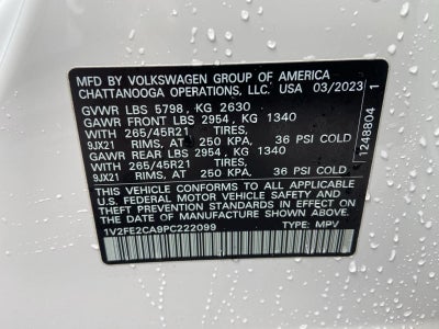 2023 Volkswagen Atlas Cross Sport 3.6L V6 SEL Premium R-Line