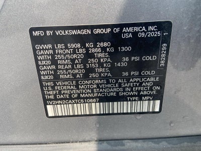 2026 Volkswagen Atlas 2.0T SE w/Technology