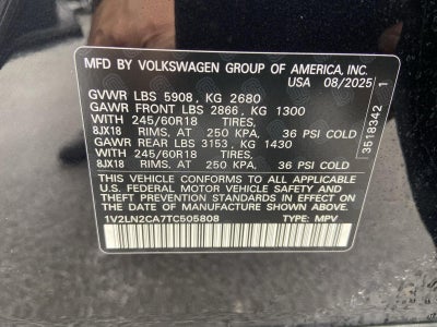 2026 Volkswagen Atlas 2.0T SE