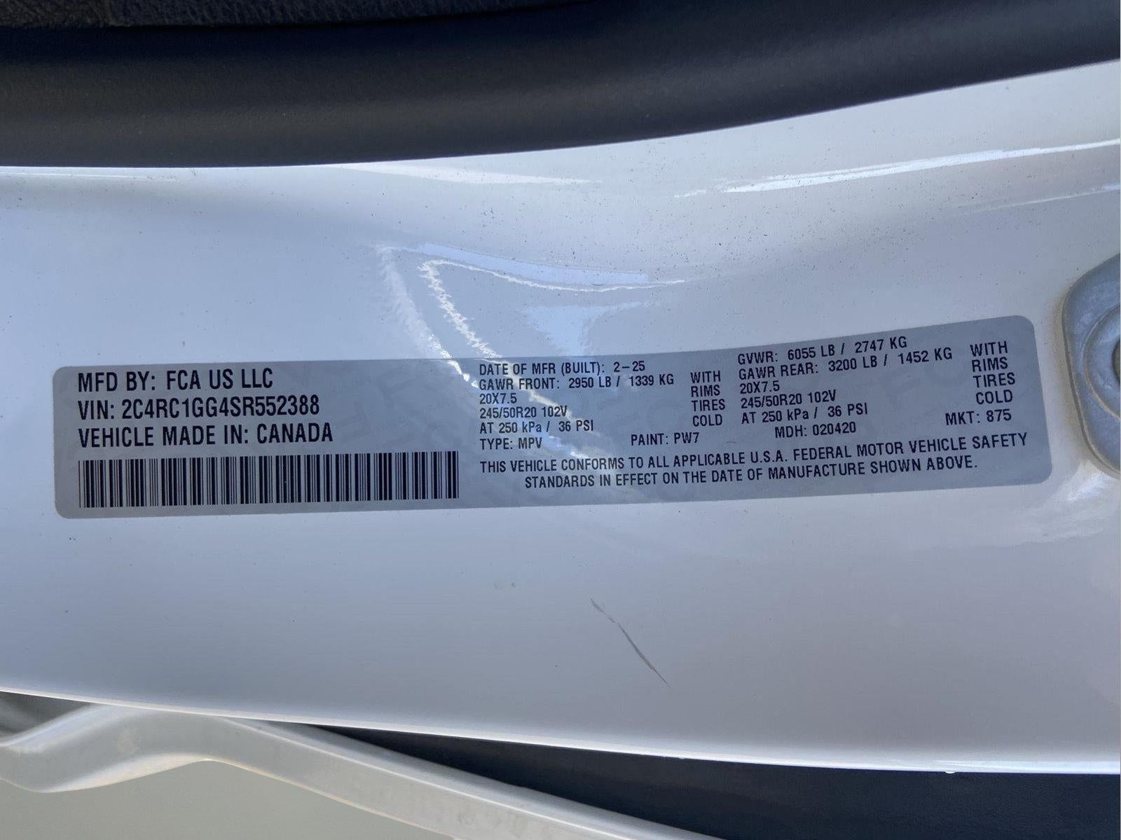 2025 Chrysler Pacifica Limited