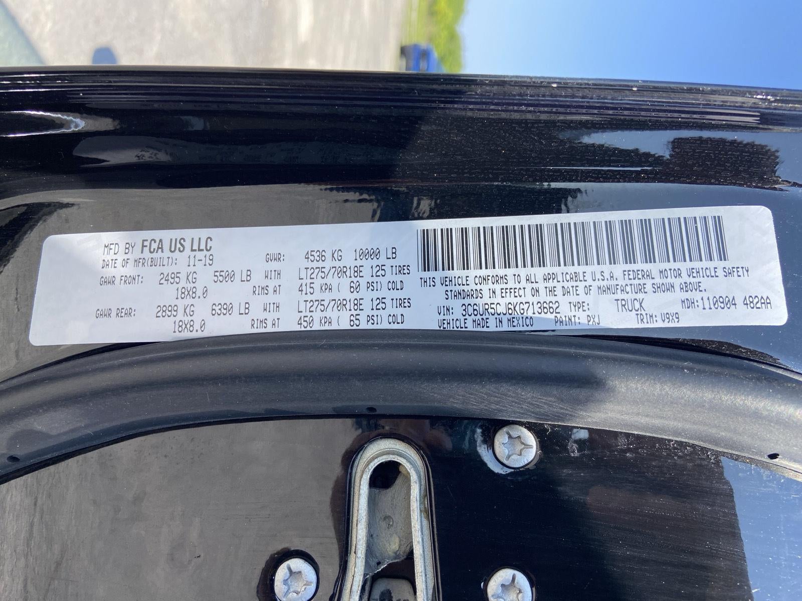 2019 RAM 2500 Tradesman