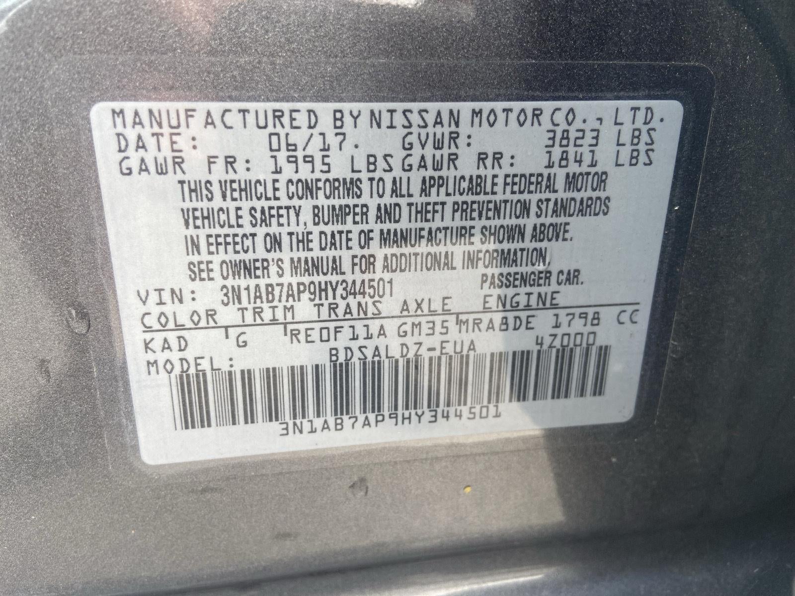 2017 Nissan Sentra SV
