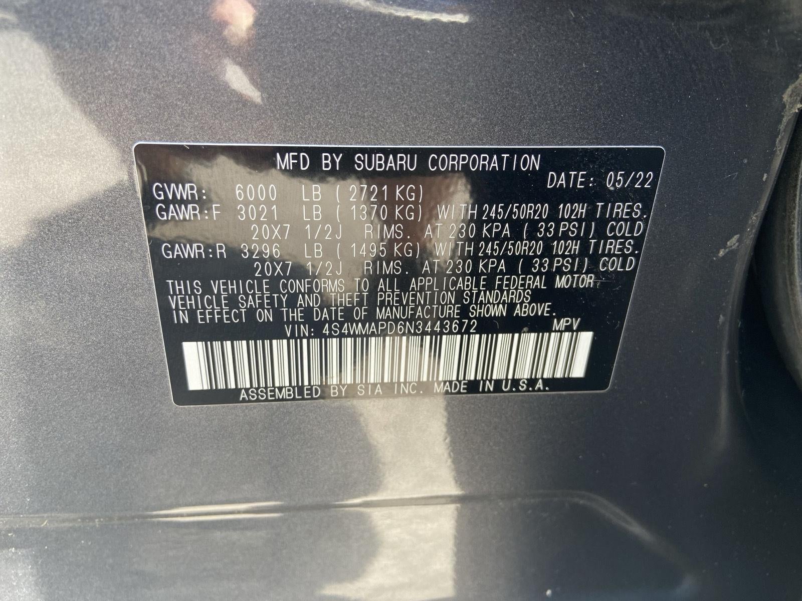 2022 Subaru Ascent Limited