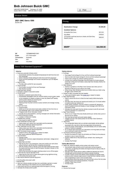 2021 GMC Sierra 1500 SLE