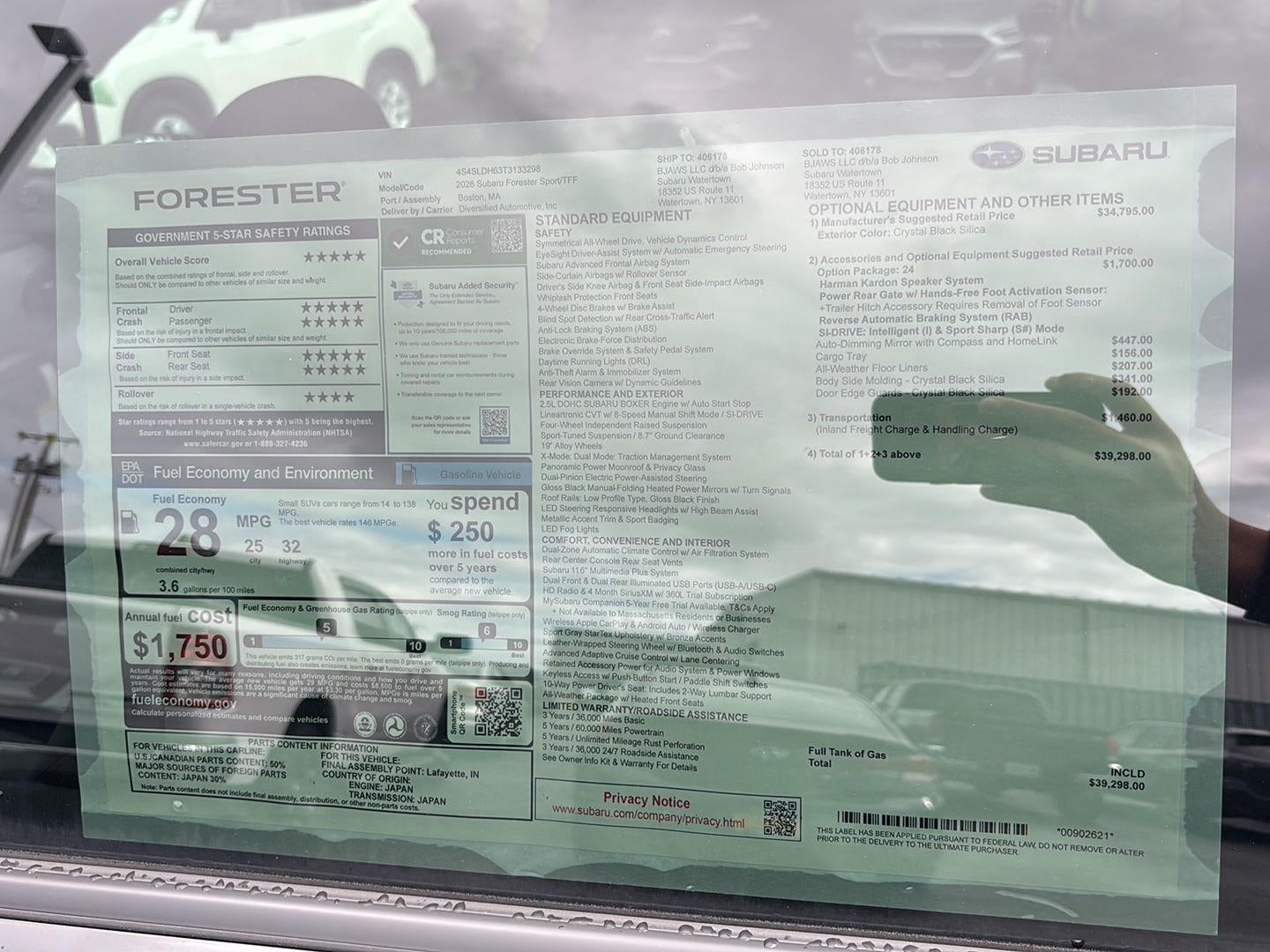 2026 Subaru FORESTER Sport